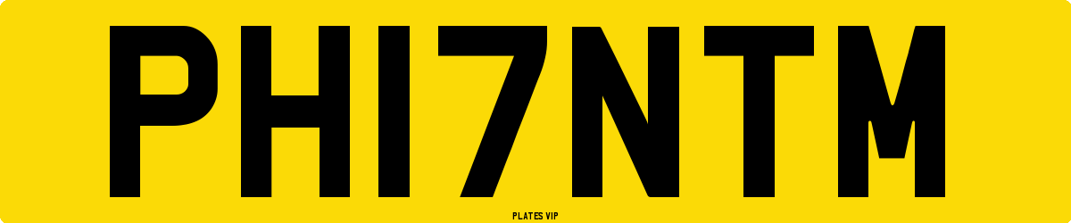 PH17NTM Number Plate