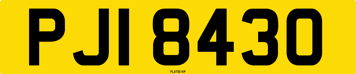 PJI 8430 Number Plate