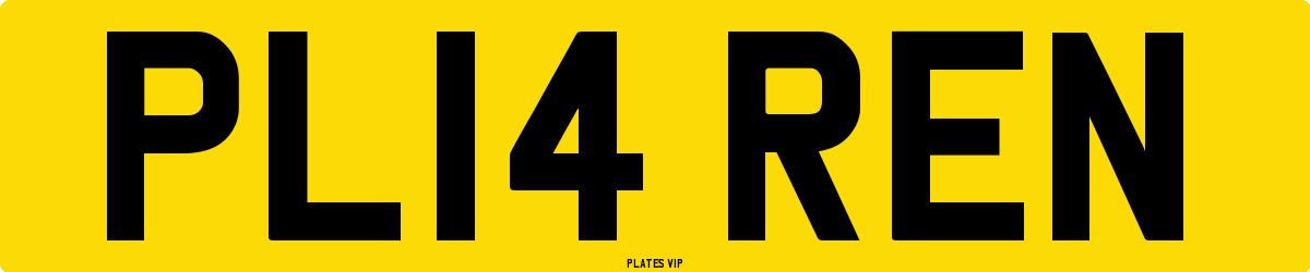 PL14 REN Number Plate