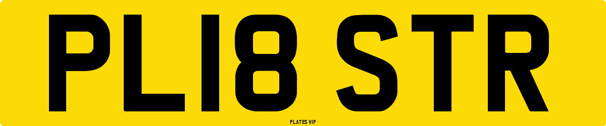 PL18 STR Number Plate