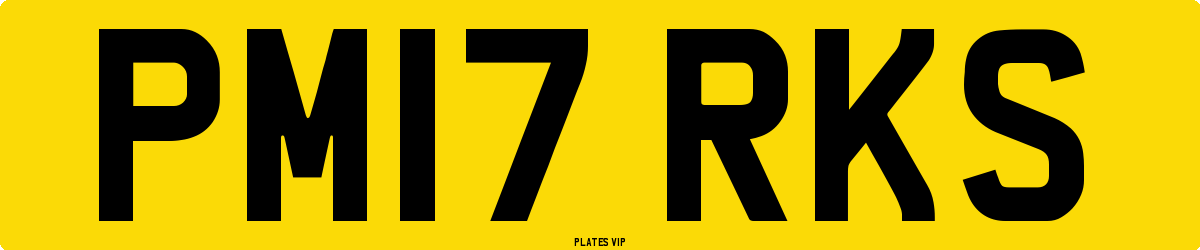 PM17 RKS Number Plate