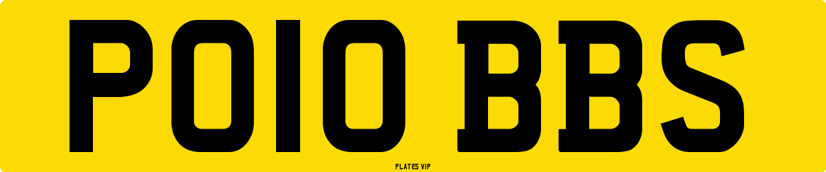 PO10 BBS Number Plate