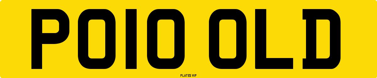 PO10 OLD Number Plate