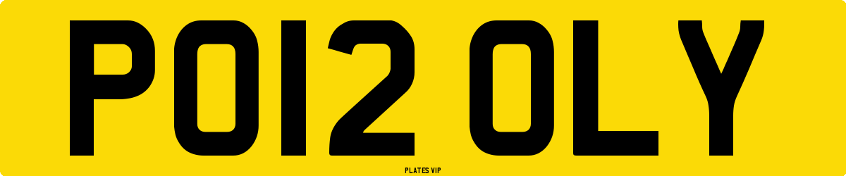 PO12 OLY Number Plate