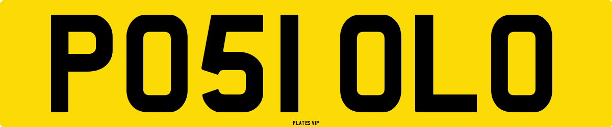 PO51 OLO Number Plate