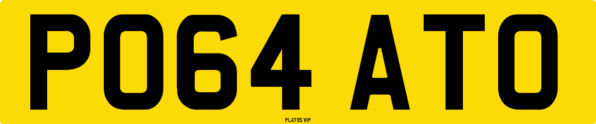 PO64 ATO Number Plate