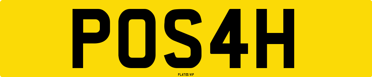 POS4H Number Plate