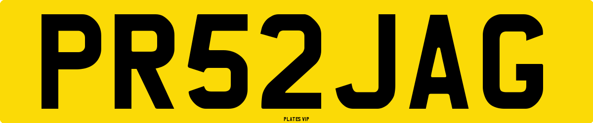 PR52JAG Number Plate