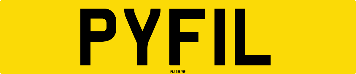 PYF1L Number Plate