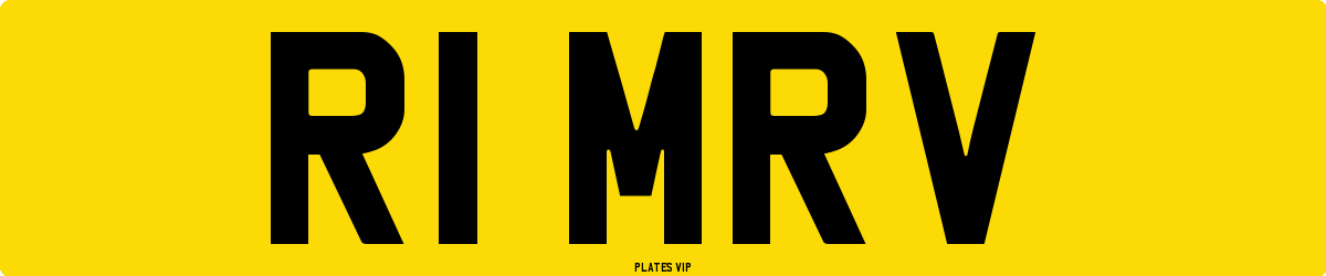 R1 MRV Number Plate