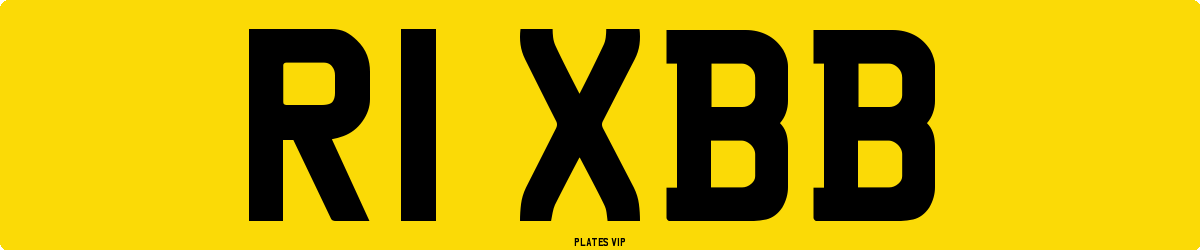 R1 XBB Number Plate