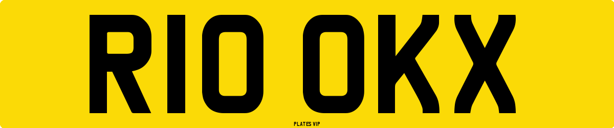 R10 OKX Number Plate