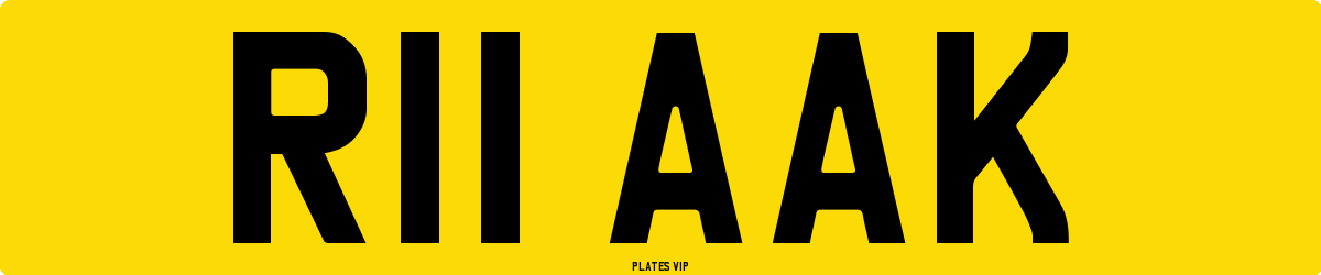 R11 AAK Number Plate