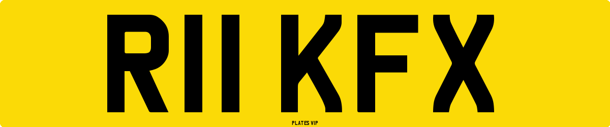 R11 KFX Number Plate