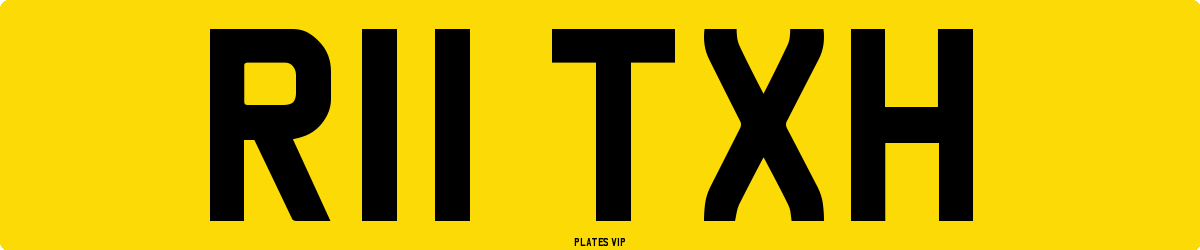 R11 TXH Number Plate