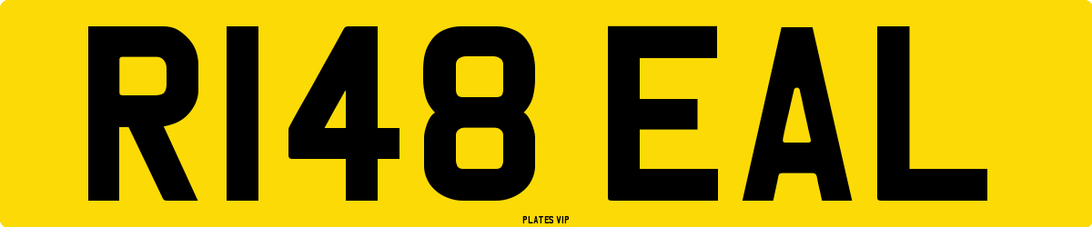 R148 EAL Number Plate