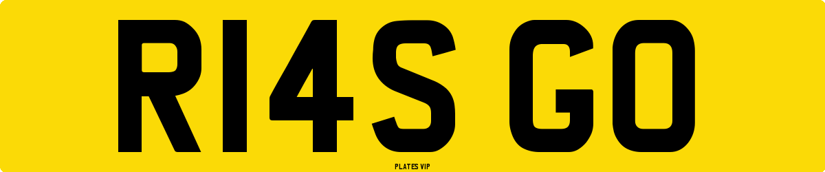 R14S GO Number Plate
