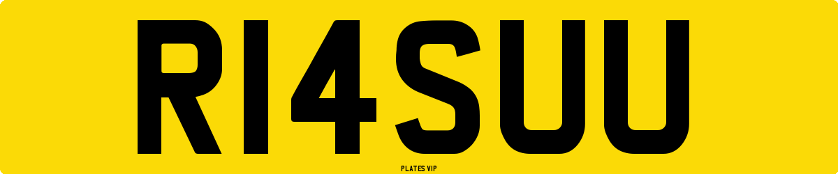 R14SUU Number Plate