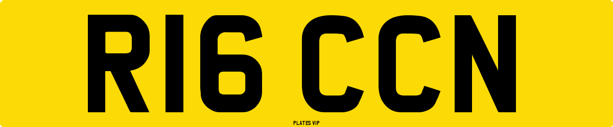 R16 CCN Number Plate