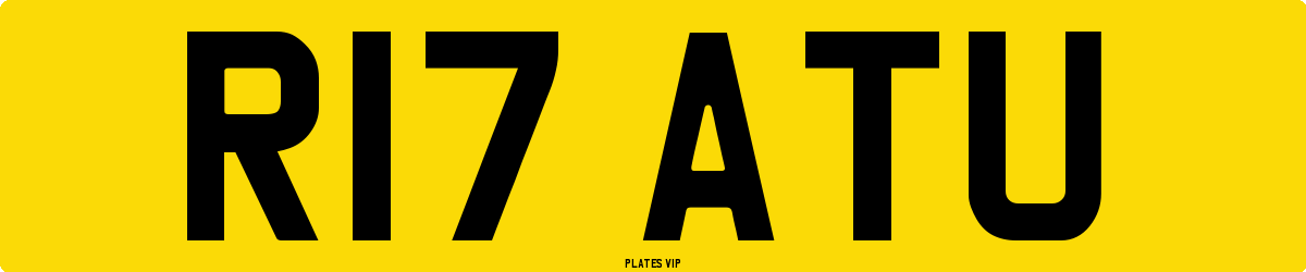 R17 ATU Number Plate