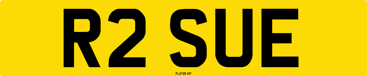 R2 SUE Number Plate
