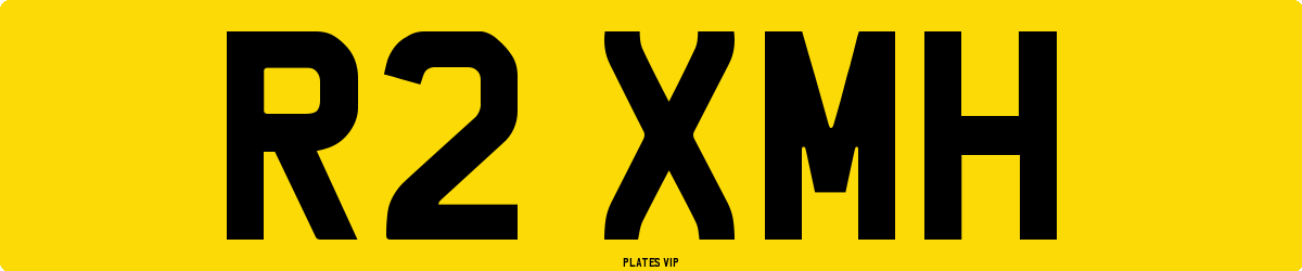 R2 XMH Number Plate