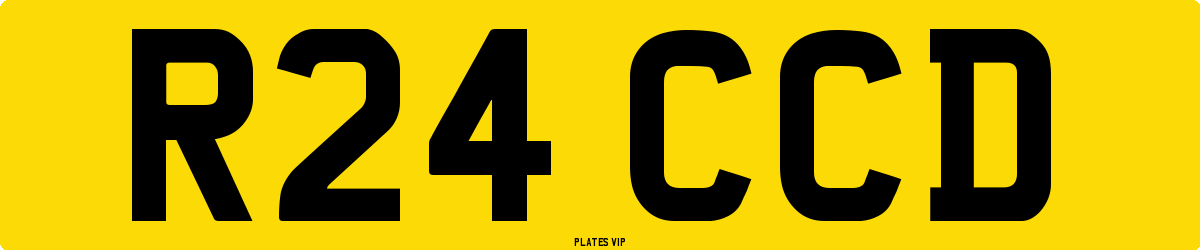 R24 CCD Number Plate