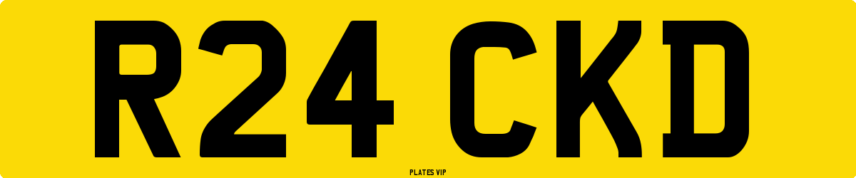 R24 CKD Number Plate