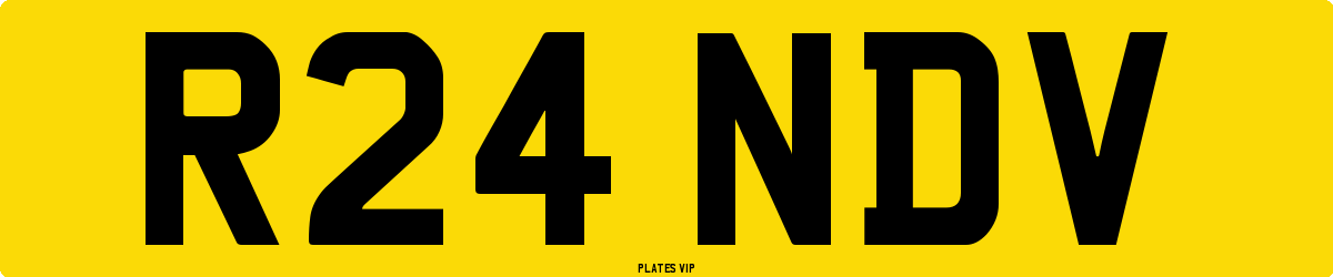 R24 NDV Number Plate