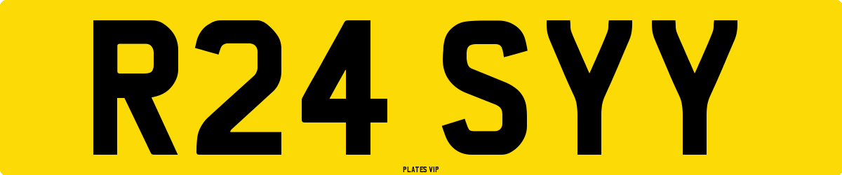 R24 SYY Number Plate