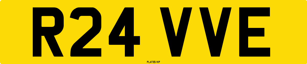 R24 VVE Number Plate