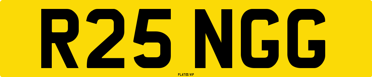R25 NGG Number Plate
