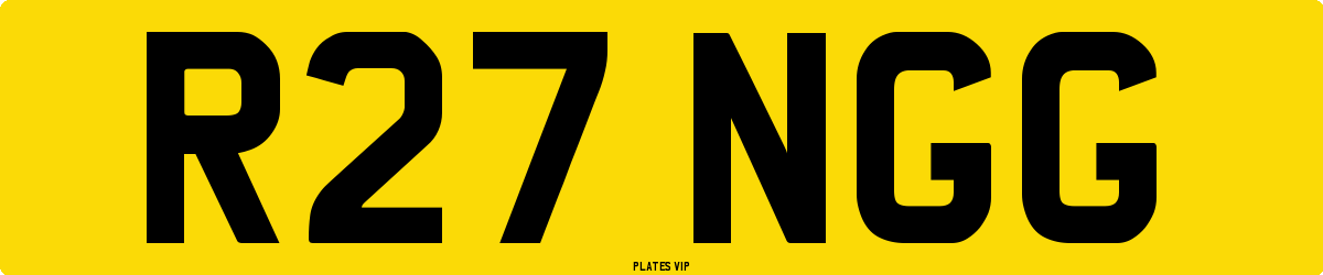 R27 NGG Number Plate