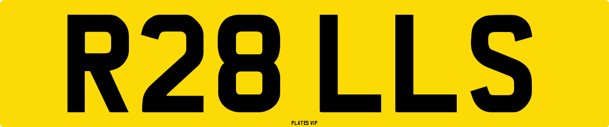 R28 LLS Number Plate