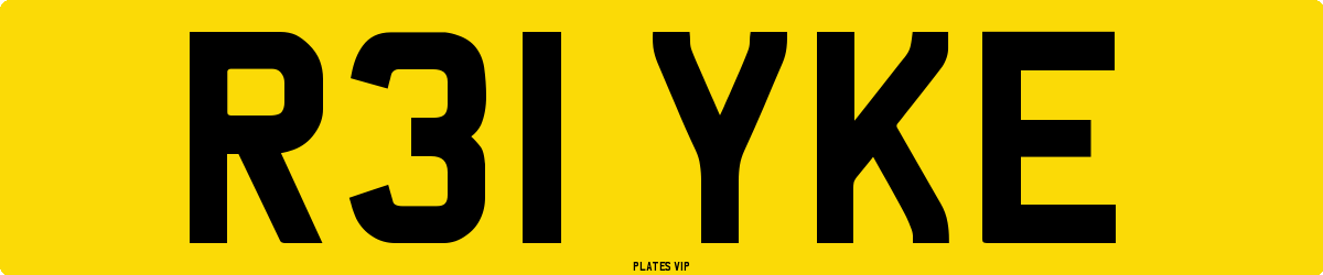R31 YKE Number Plate