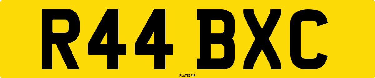 R44 BXC Number Plate