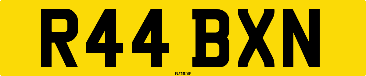 R44 BXN Number Plate