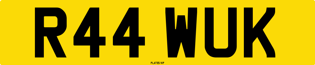 R44 WUK Number Plate