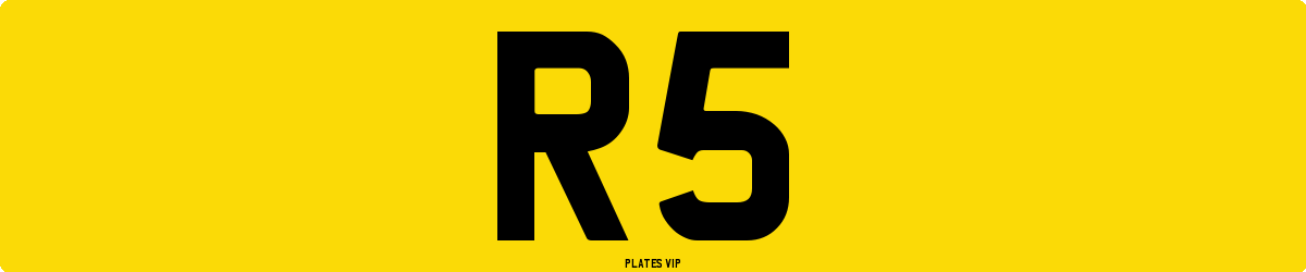 R5 Number Plate