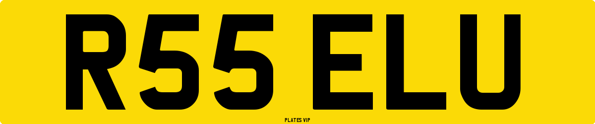 R55 ELU Number Plate