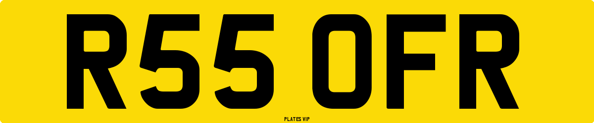 R55 OFR Number Plate