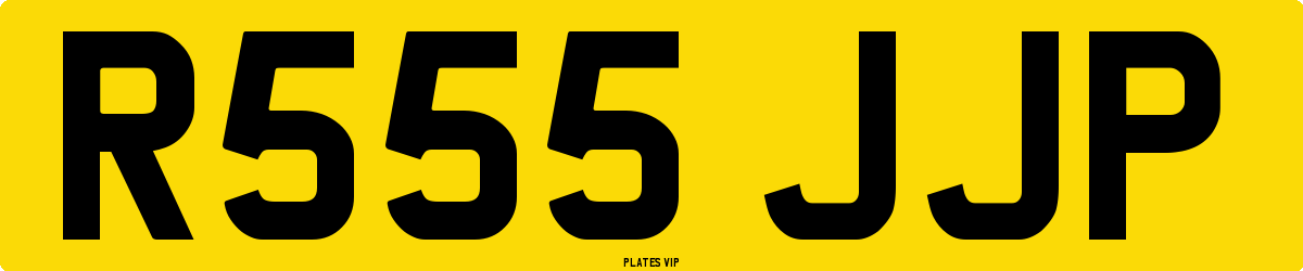 R555 JJP Number Plate