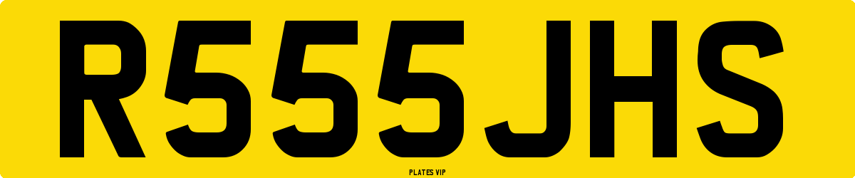 R555JHS Number Plate
