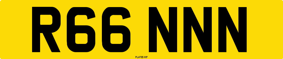 R66 NNN Number Plate