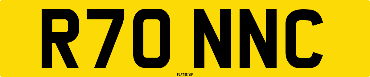 R70 NNC Number Plate