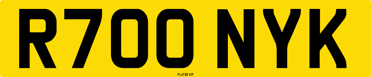 R700 NYK Number Plate