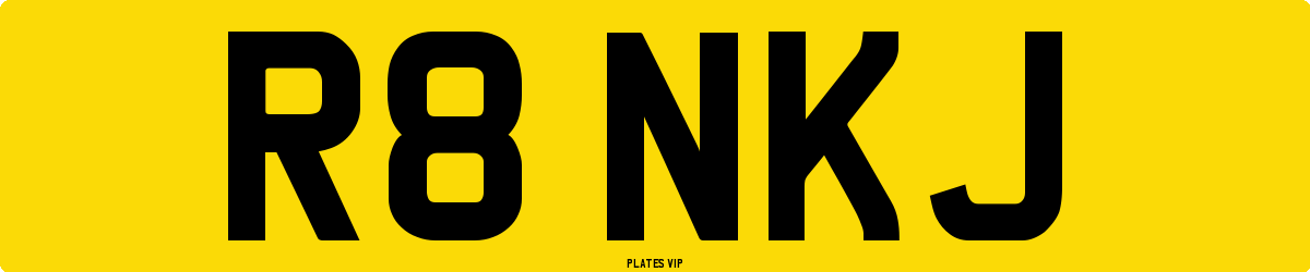 R8 NKJ Number Plate