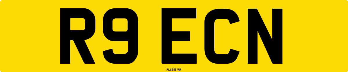 R9 ECN Number Plate