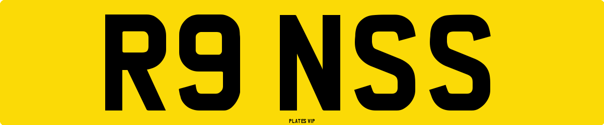 R9 NSS Number Plate
