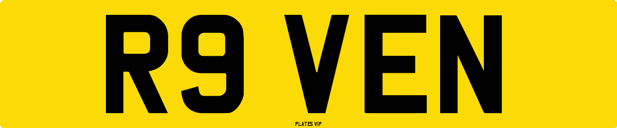 R9 VEN Number Plate